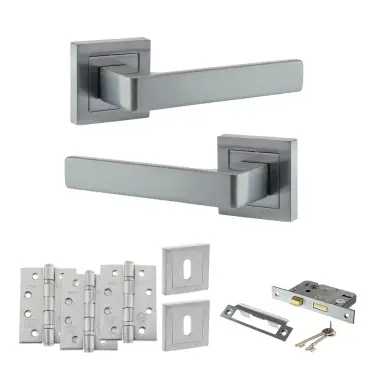 Click Here To Enlarge This Photo Of Atlantic - S40SSC STATUS Montana Door Handle Pack - Satin Chrome