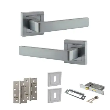 Click Here To Enlarge This Photo Of Atlantic - S40SSC STATUS Montana Door Handle Pack - Satin Chrome