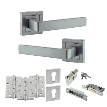 Click Here To Enlarge This Photo Of Atlantic - S40SSC STATUS Montana Door Handle Pack - Satin Chrome