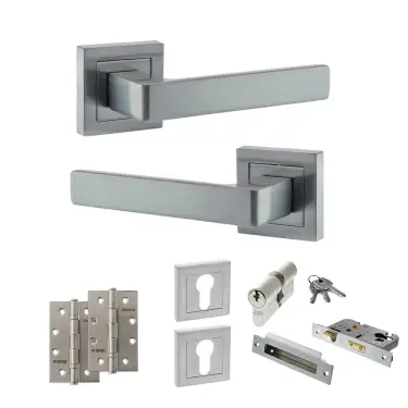 Click Here To Enlarge This Photo Of Atlantic - S40SSC STATUS Montana Door Handle Pack - Satin Chrome