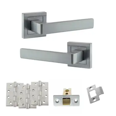 Click Here To Enlarge This Photo Of Atlantic - S40SSC STATUS Montana Door Handle Pack - Satin Chrome