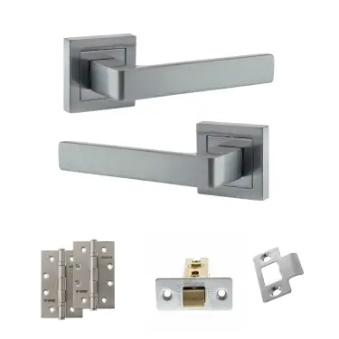 Click Here To Enlarge This Photo Of Atlantic - S40SSC STATUS Montana Door Handle Pack - Satin Chrome
