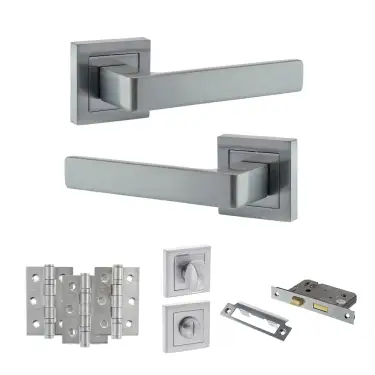 Click Here To Enlarge This Photo Of Atlantic - S40SSC STATUS Montana Door Handle Pack - Satin Chrome