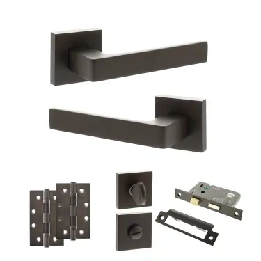 Click Here To Enlarge This Photo Of Atlantic - S40SUDB STATUS Montana Door Handle Pack - Urban Dark Bronze