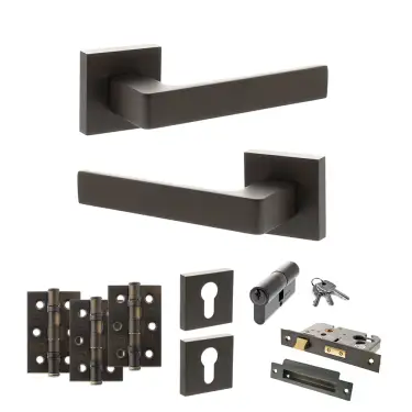 Click Here To Enlarge This Photo Of Atlantic - S40SUDB STATUS Montana Door Handle Pack - Urban Dark Bronze