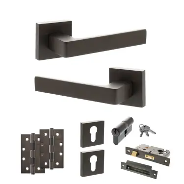 Click Here To Enlarge This Photo Of Atlantic - S40SUDB STATUS Montana Door Handle Pack - Urban Dark Bronze