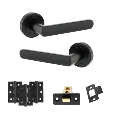 Click Here To Enlarge This Photo Of Atlantic - S42RMB STATUS Carolina Door Handle Pack - Matt Black
