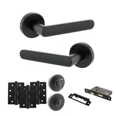 Click Here To Enlarge This Photo Of Atlantic - S42RMB STATUS Carolina Door Handle Pack - Matt Black