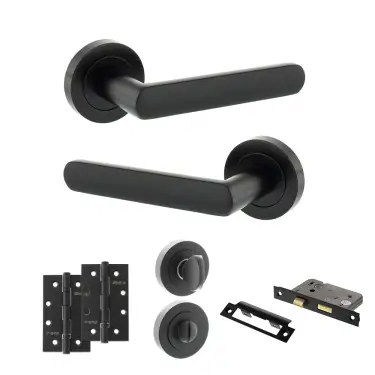 Click Here To Enlarge This Photo Of Atlantic - S42RMB STATUS Carolina Door Handle Pack - Matt Black