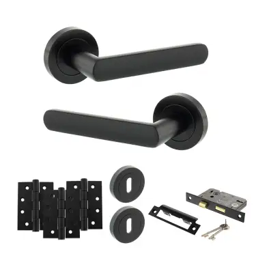 Click Here To Enlarge This Photo Of Atlantic - S42RMB STATUS Carolina Door Handle Pack - Matt Black