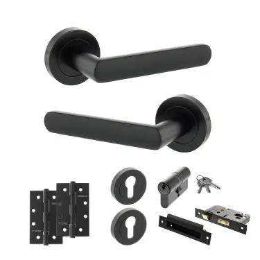 Click Here To Enlarge This Photo Of Atlantic - S42RMB STATUS Carolina Door Handle Pack - Matt Black