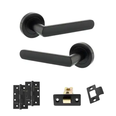 Click Here To Enlarge This Photo Of Atlantic - S42RMB STATUS Carolina Door Handle Pack - Matt Black