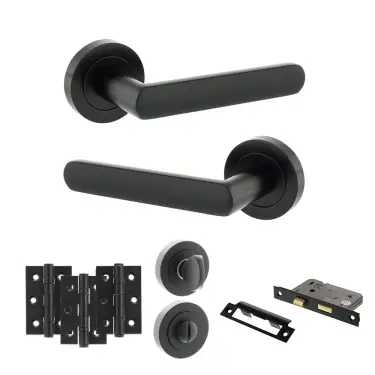 Click Here To Enlarge This Photo Of Atlantic - S42RMB STATUS Carolina Door Handle Pack - Matt Black