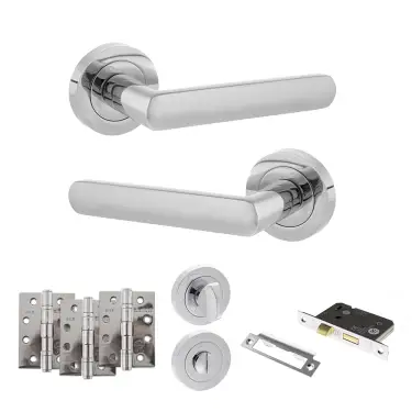 Click Here To Enlarge This Photo Of Atlantic - S42RPC STATUS Carolina Door Handle Pack - Polished Chrome