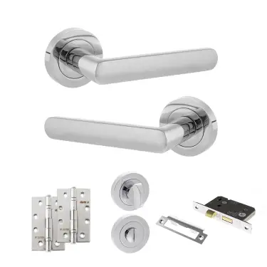 Click Here To Enlarge This Photo Of Atlantic - S42RPC STATUS Carolina Door Handle Pack - Polished Chrome