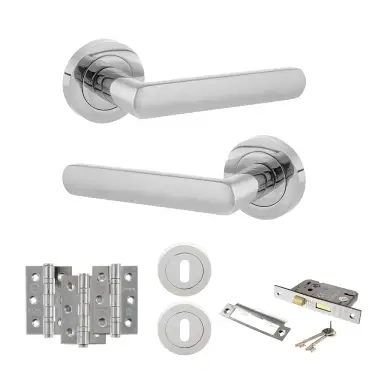 Click Here To Enlarge This Photo Of Atlantic - S42RPC STATUS Carolina Door Handle Pack - Polished Chrome