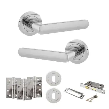 Click Here To Enlarge This Photo Of Atlantic - S42RPC STATUS Carolina Door Handle Pack - Polished Chrome