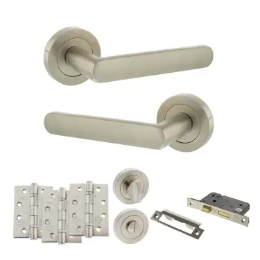 Click Here To Enlarge This Photo Of Atlantic - S42RSN STATUS Carolina Door Handle Pack - Satin Nickel