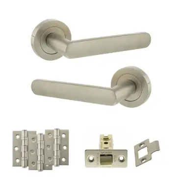 Click Here To Enlarge This Photo Of Atlantic - S42RSN STATUS Carolina Door Handle Pack - Satin Nickel