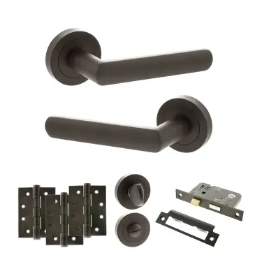 Click Here To Enlarge This Photo Of Atlantic - S42RUDB STATUS Carolina Door Handle Pack - Urban Dark Bronze