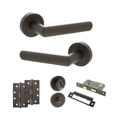 Click Here To Enlarge This Photo Of Atlantic - S42RUDB STATUS Carolina Door Handle Pack - Urban Dark Bronze