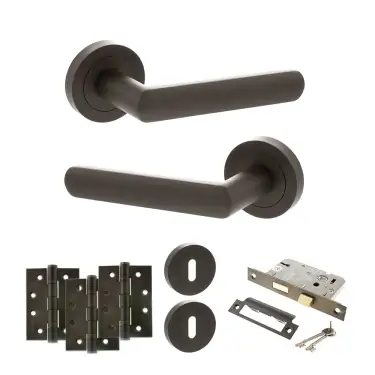 Click Here To Enlarge This Photo Of Atlantic - S42RUDB STATUS Carolina Door Handle Pack - Urban Dark Bronze
