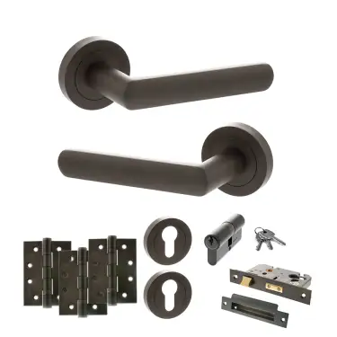 Click Here To Enlarge This Photo Of Atlantic - S42RUDB STATUS Carolina Door Handle Pack - Urban Dark Bronze