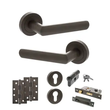 Click Here To Enlarge This Photo Of Atlantic - S42RUDB STATUS Carolina Door Handle Pack - Urban Dark Bronze