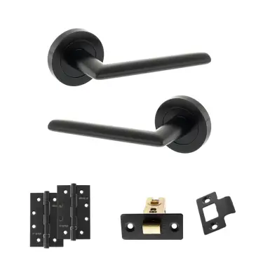 Click Here To Enlarge This Photo Of Atlantic - S43RMB STATUS Alabama Door Handle Pack - Matt Black