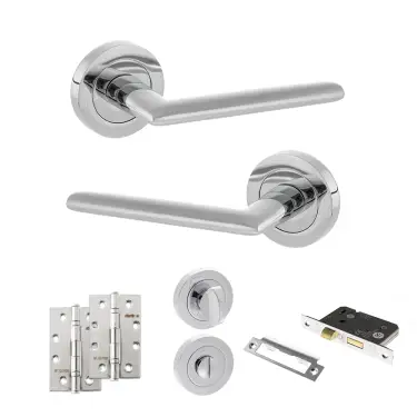 Click Here To Enlarge This Photo Of Atlantic - S43RPC STATUS Alabama Door Handle Pack - Polished Chrome
