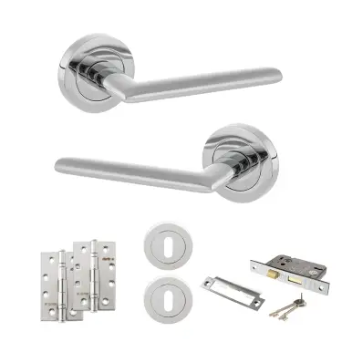 Click Here To Enlarge This Photo Of Atlantic - S43RPC STATUS Alabama Door Handle Pack - Polished Chrome