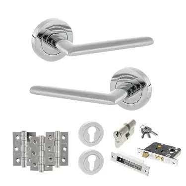 Click Here To Enlarge This Photo Of Atlantic - S43RPC STATUS Alabama Door Handle Pack - Polished Chrome