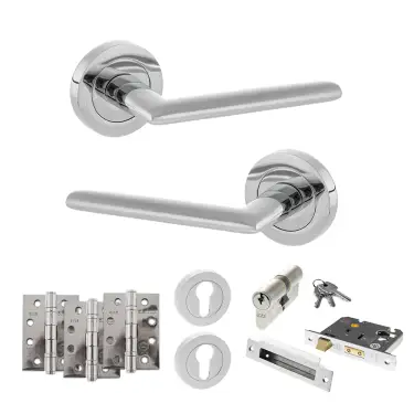 Click Here To Enlarge This Photo Of Atlantic - S43RPC STATUS Alabama Door Handle Pack - Polished Chrome