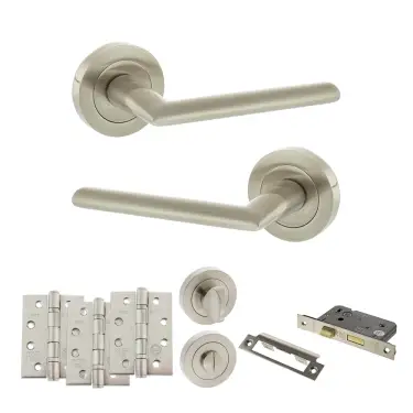 Click Here To Enlarge This Photo Of Atlantic - S43RSN STATUS Alabama Door Handle Pack - Satin Nickel