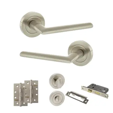Click Here To Enlarge This Photo Of Atlantic - S43RSN STATUS Alabama Door Handle Pack - Satin Nickel