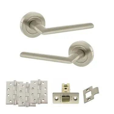 Click Here To Enlarge This Photo Of Atlantic - S43RSN STATUS Alabama Door Handle Pack - Satin Nickel