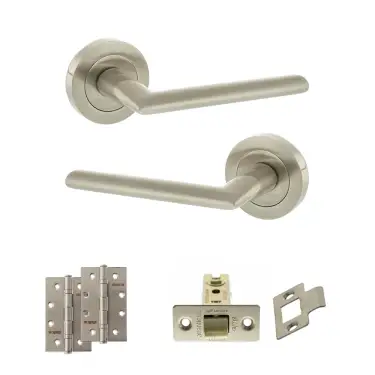 Click Here To Enlarge This Photo Of Atlantic - S43RSN STATUS Alabama Door Handle Pack - Satin Nickel