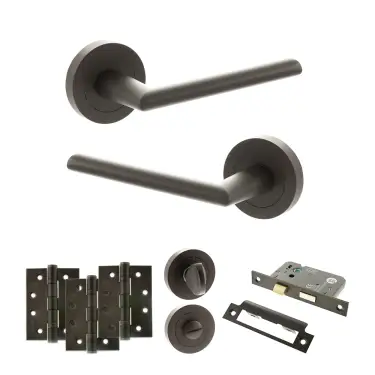 Click Here To Enlarge This Photo Of Atlantic - S43RUDB STATUS Alabama Door Handle Pack - Urban Dark Bronze