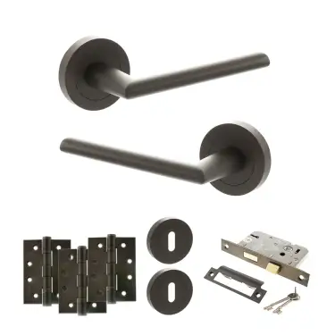 Click Here To Enlarge This Photo Of Atlantic - S43RUDB STATUS Alabama Door Handle Pack - Urban Dark Bronze