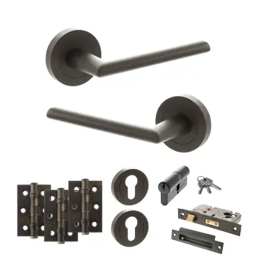 Click Here To Enlarge This Photo Of Atlantic - S43RUDB STATUS Alabama Door Handle Pack - Urban Dark Bronze
