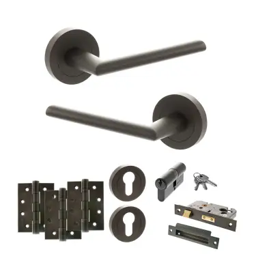 Click Here To Enlarge This Photo Of Atlantic - S43RUDB STATUS Alabama Door Handle Pack - Urban Dark Bronze