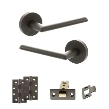 Click Here To Enlarge This Photo Of Atlantic - S43RUDB STATUS Alabama Door Handle Pack - Urban Dark Bronze