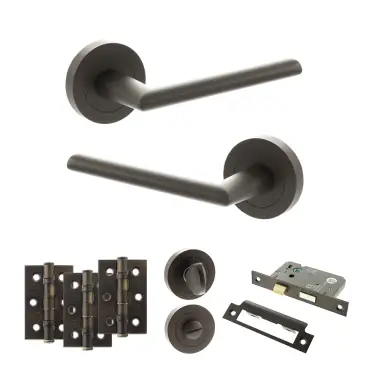 Click Here To Enlarge This Photo Of Atlantic - S43RUDB STATUS Alabama Door Handle Pack - Urban Dark Bronze