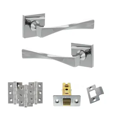 Click Here To Enlarge This Photo Of Atlantic - SP190CP Senza Pari Guido Door Handle Pack - Polished Chrome