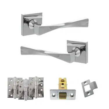 Click Here To Enlarge This Photo Of Atlantic - SP190CP Senza Pari Guido Door Handle Pack - Polished Chrome
