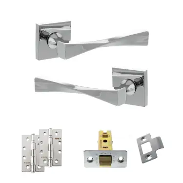 Click Here To Enlarge This Photo Of Atlantic - SP190CP Senza Pari Guido Door Handle Pack - Polished Chrome