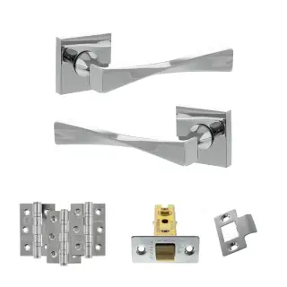 Atlantic - SP190CP Senza Pari Guido Door Handle Pack - Polished Chrome