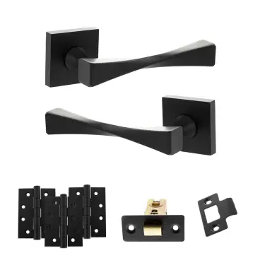Click Here To Enlarge This Photo Of Atlantic - SP190MB Senza Pari Guido Door Handle Pack - Matt Black