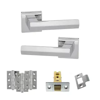 Atlantic - SP216PC Senza Pari Davoli Door Handle Pack - Polished Chrome