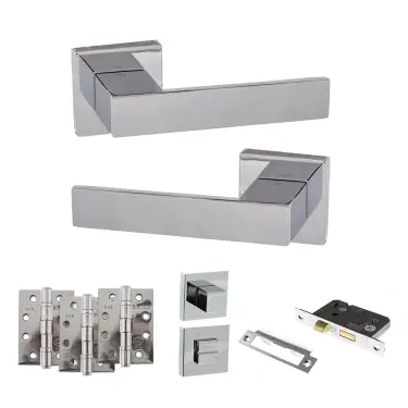 Click Here To Enlarge This Photo Of Atlantic - SP217CP Senza Pari Panetti Door Handle Pack - Polished Chrome